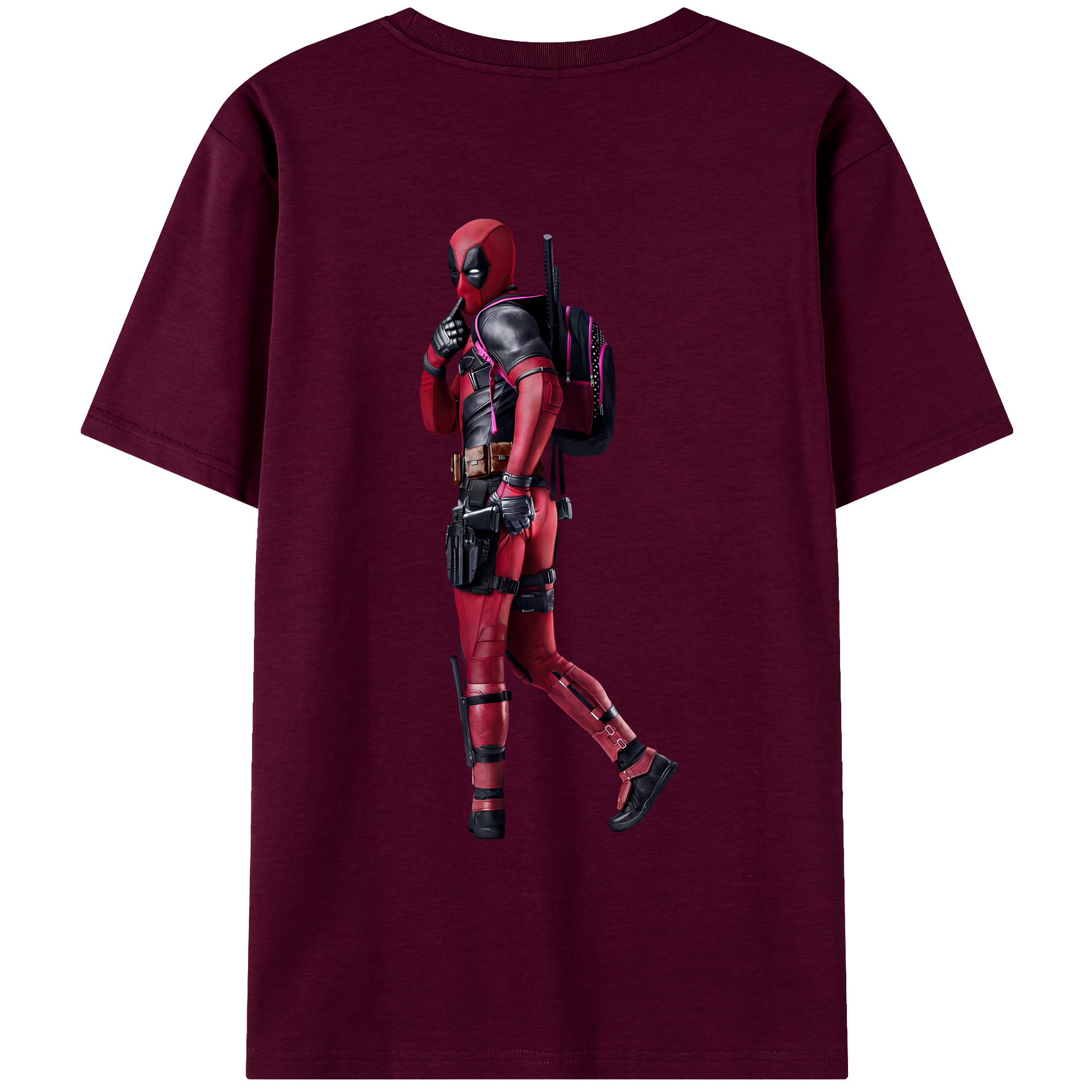 （画像用） Deadpool デッドプール レディース半袖Tシャツ(バックプリント)